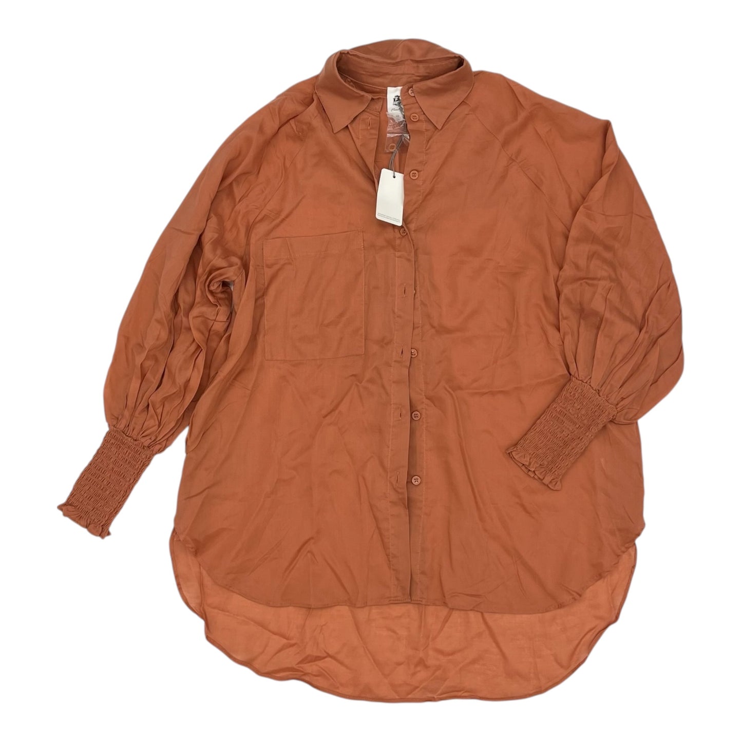 Top Ls By Flawless In Orange, Size:Xs