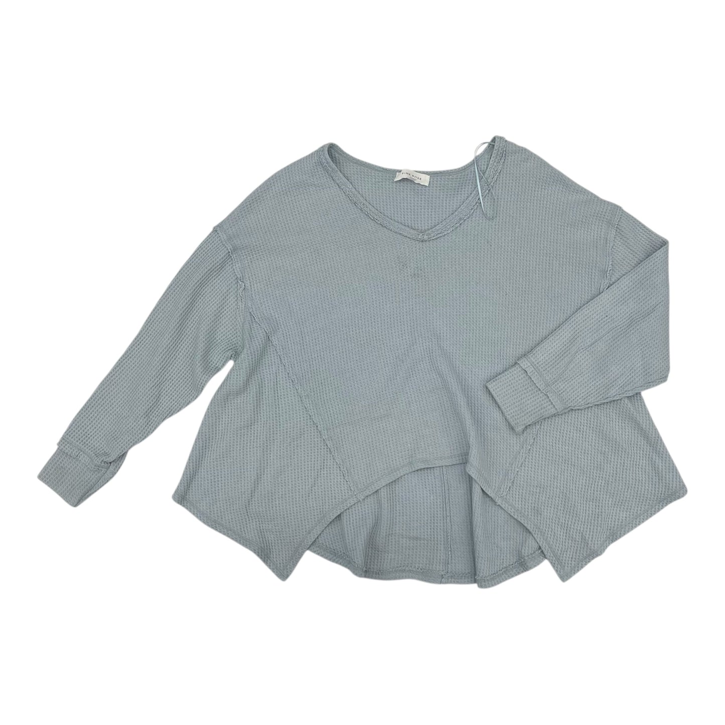 Top Ls By Pink Rose In Blue, Size:M