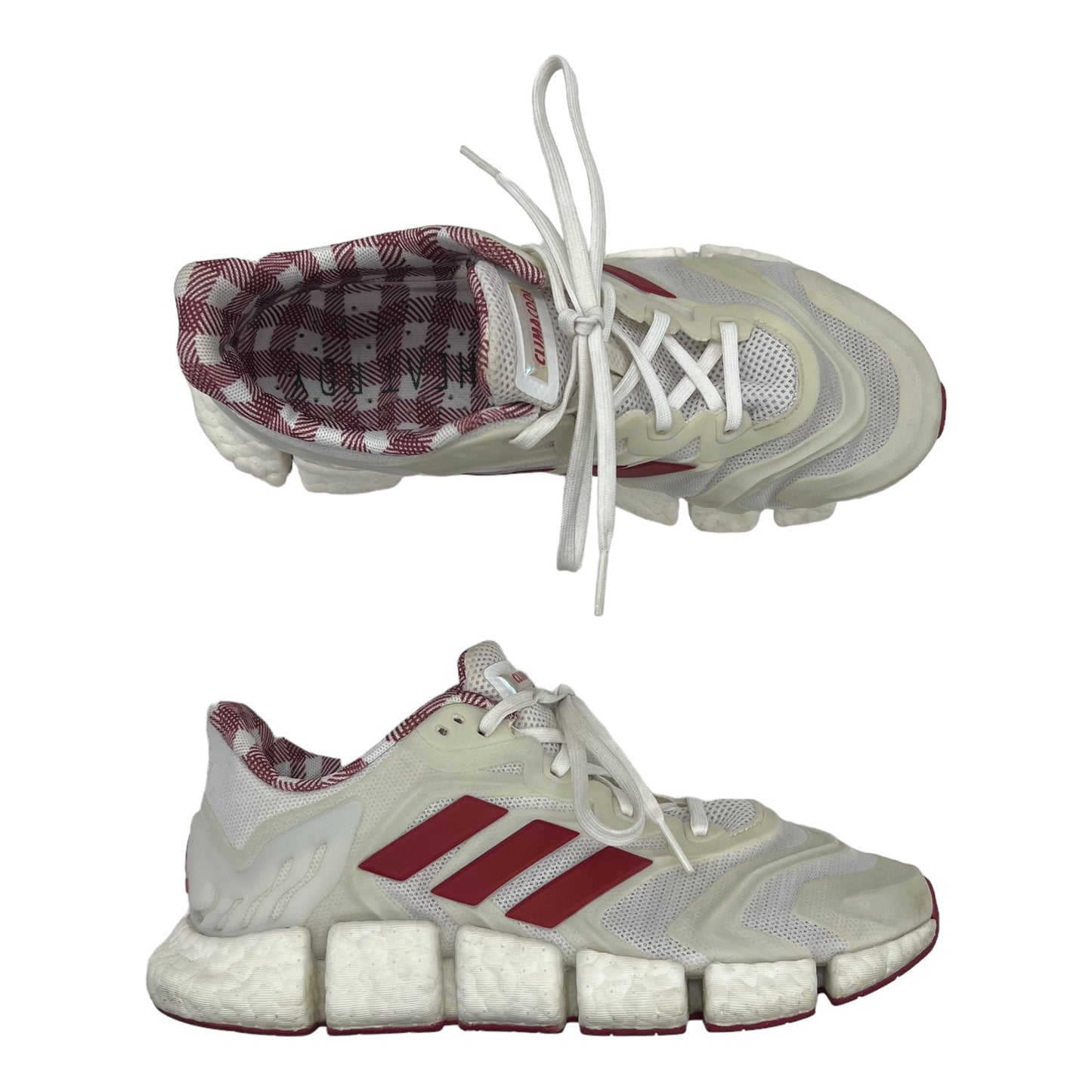 CREAM & RED ADIDAS SHOES ATHLETIC, Size 7.5