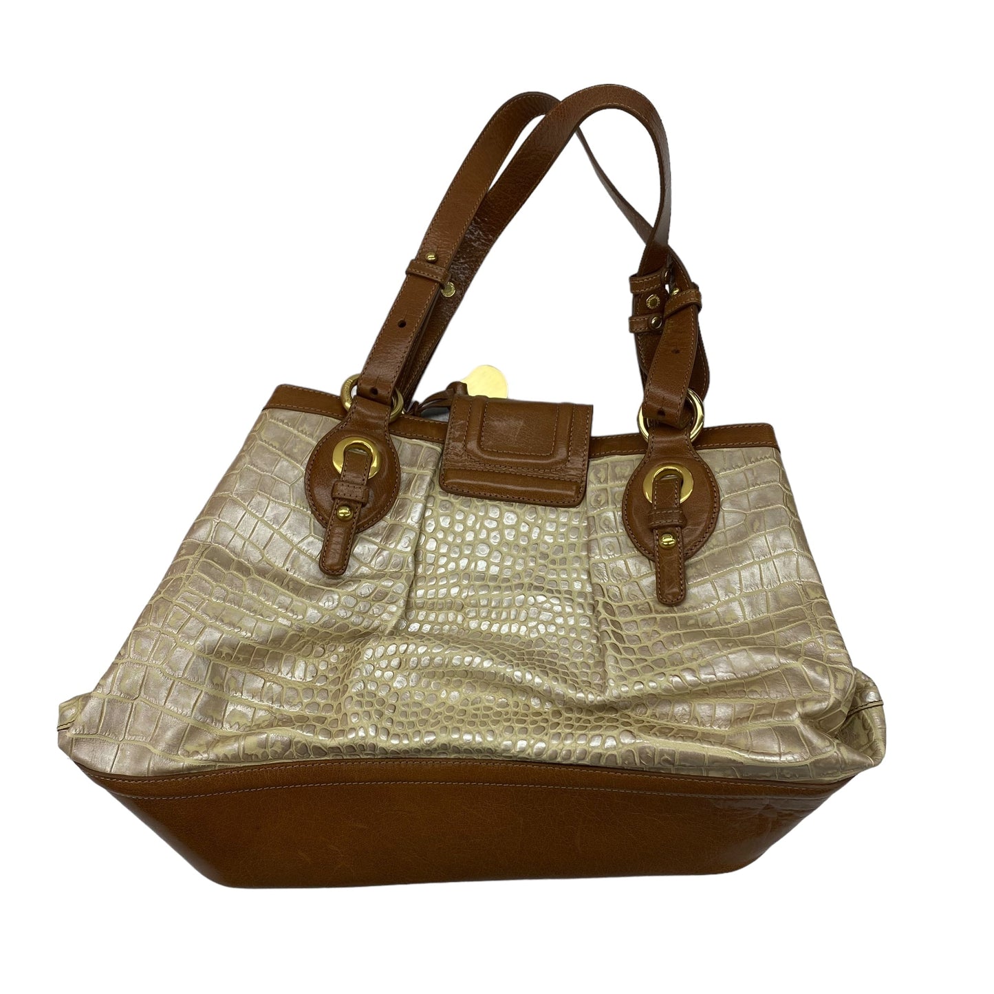 TAN HANDBAG DESIGNER by BRAHMIN Size:MEDIUM