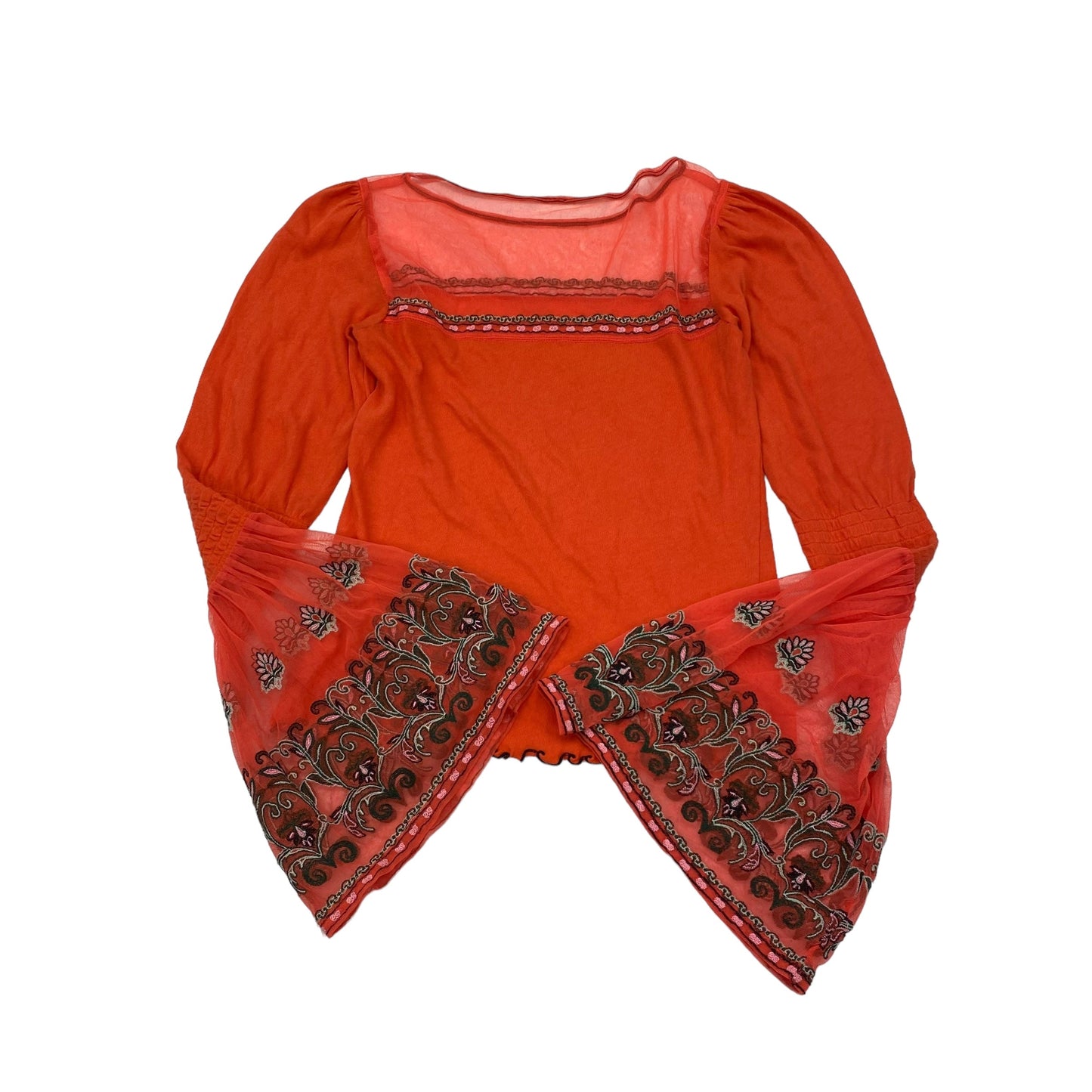 ORANGE TOP LS by FREE PEOPLE Size:S