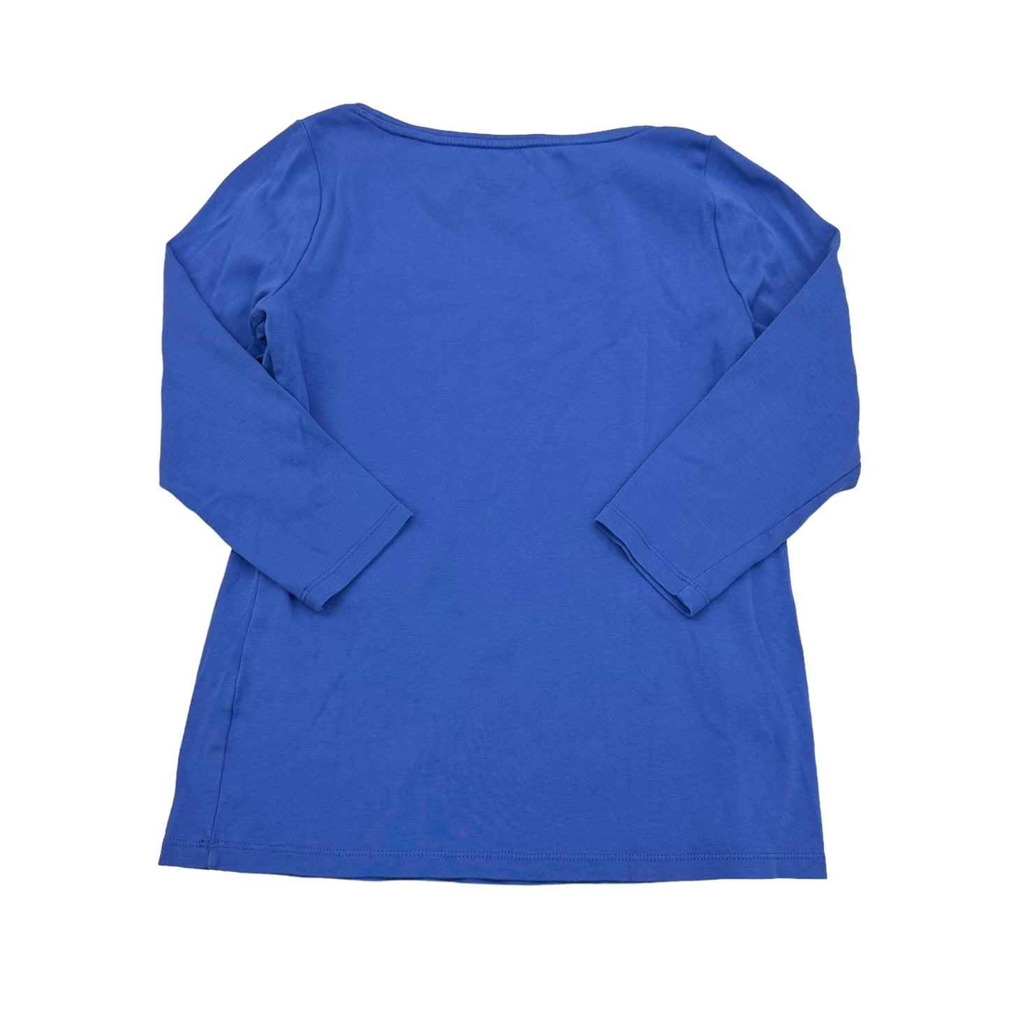 BLUE TOP 3/4 SLEEVE by TALBOTS Size:PETITE   S