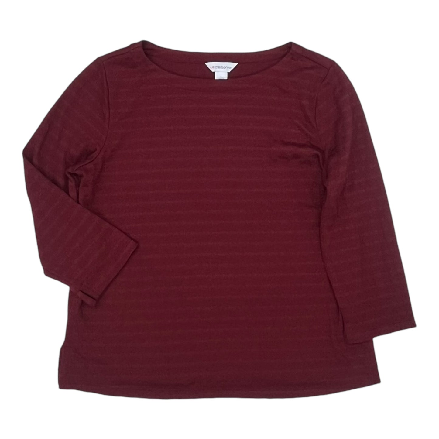 Top Ls By Liz Claiborne In Red, Size:L