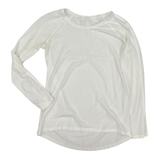 Athletic Top Ls Crewneck By Lululemon In White, Size:Xs