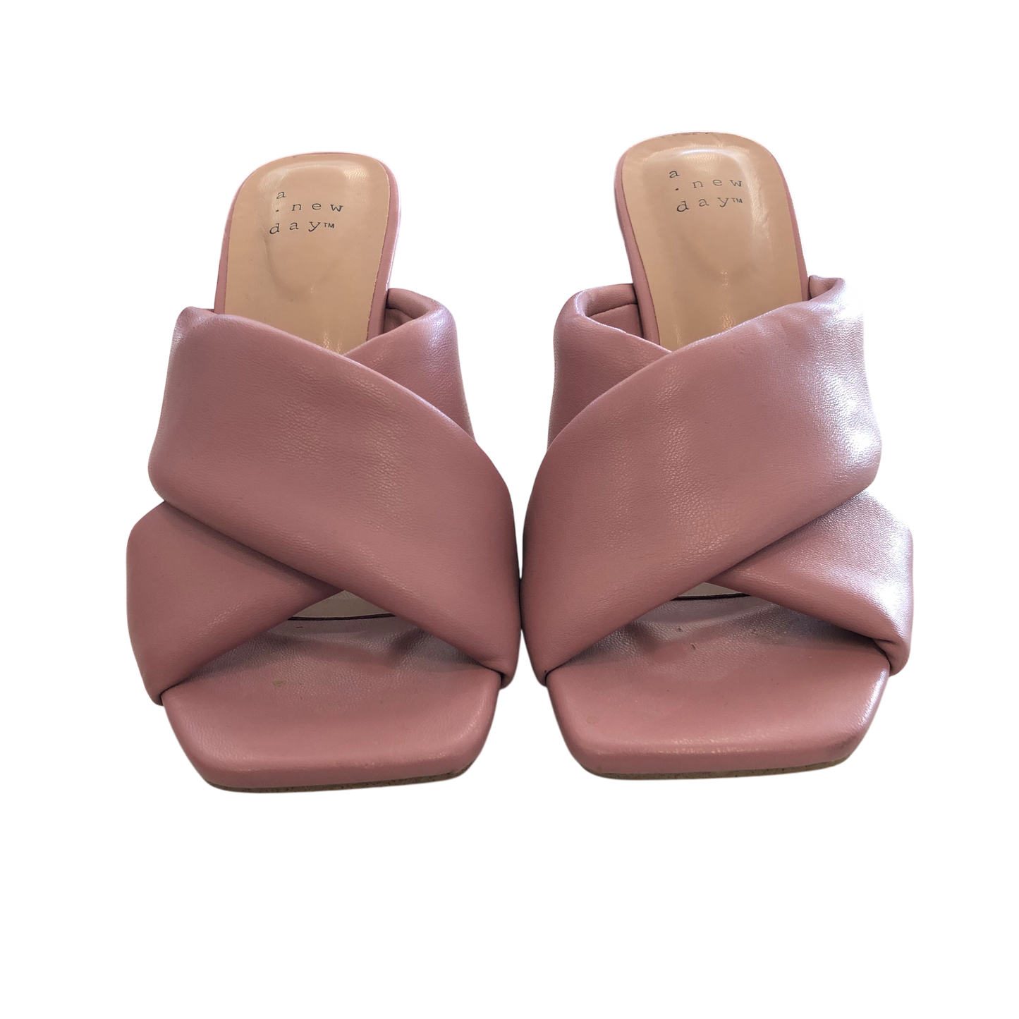 Sandals Heels Block By A New Day In Pink, Size: 6