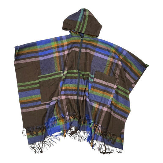 Poncho By Cato In Plaid Pattern, Size:Osfm