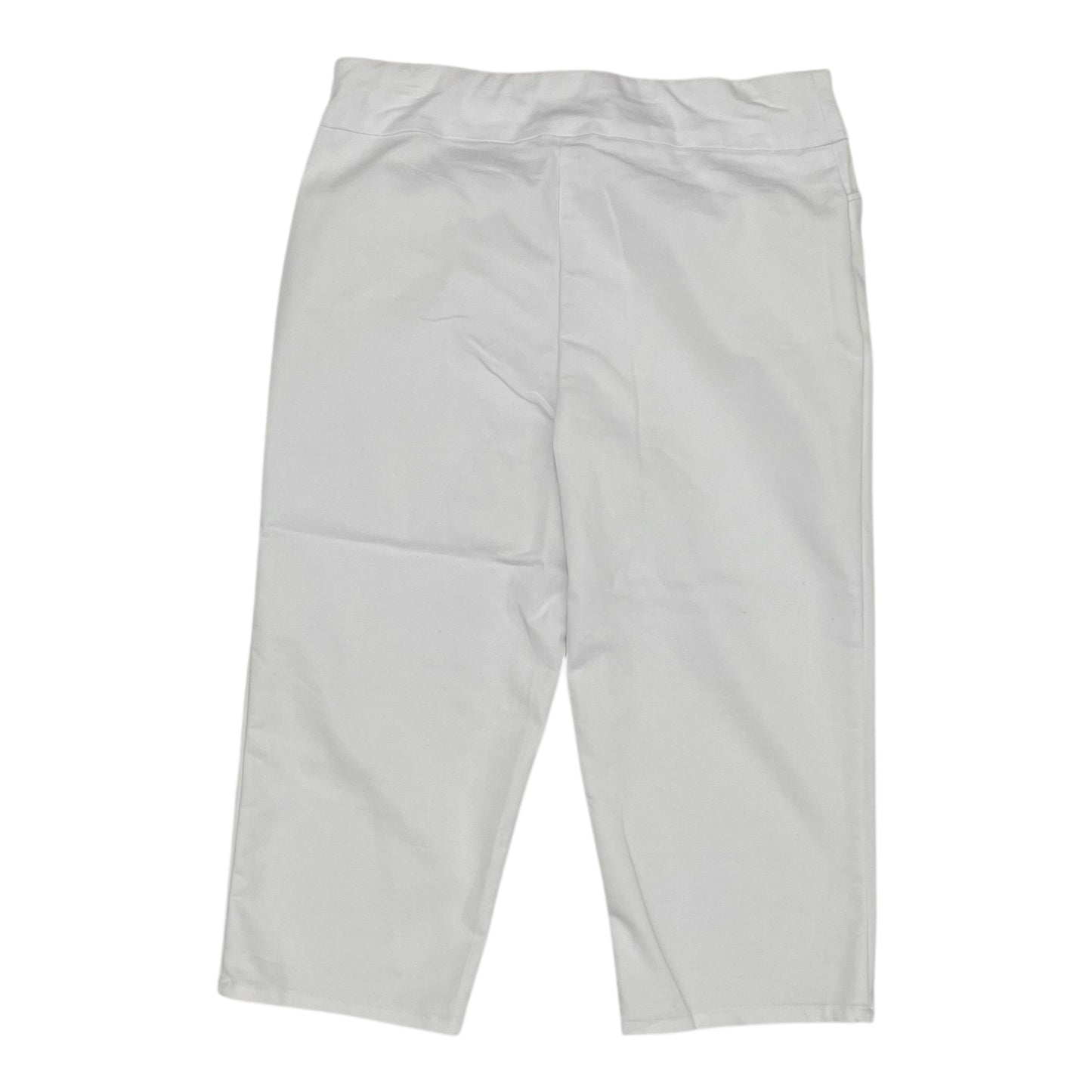 Pants Cropped By Croft And Barrow In White, Size:12