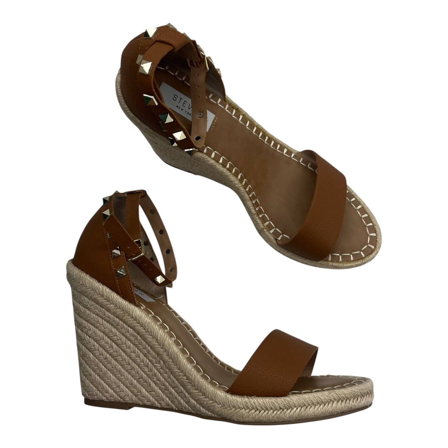 Sandals Heels Wedge By Cmc In Tan, Size:11