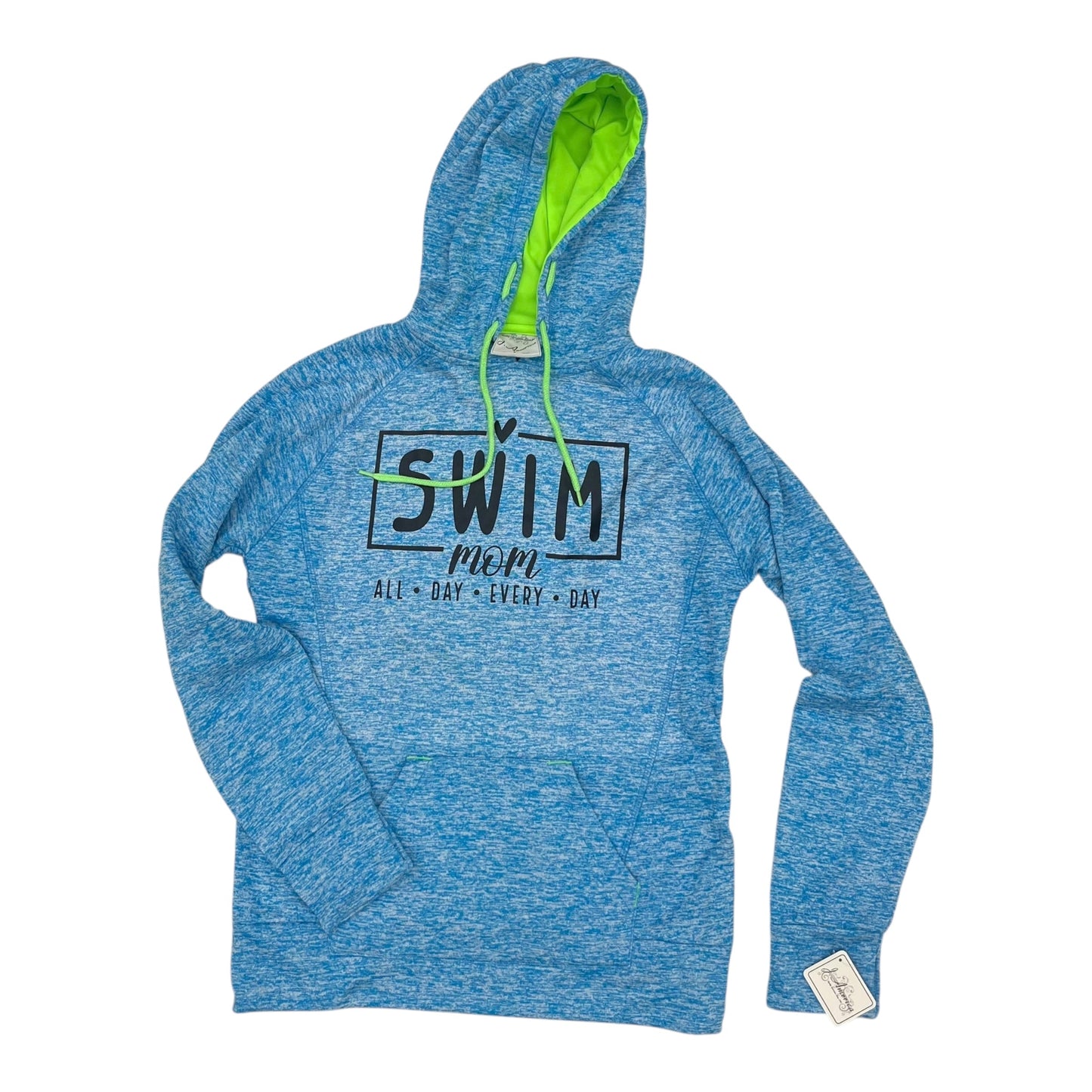 ATHLETIC SWEATSHIRT HOODIE by CLOTHES MENTOR in BLUE, Size:L