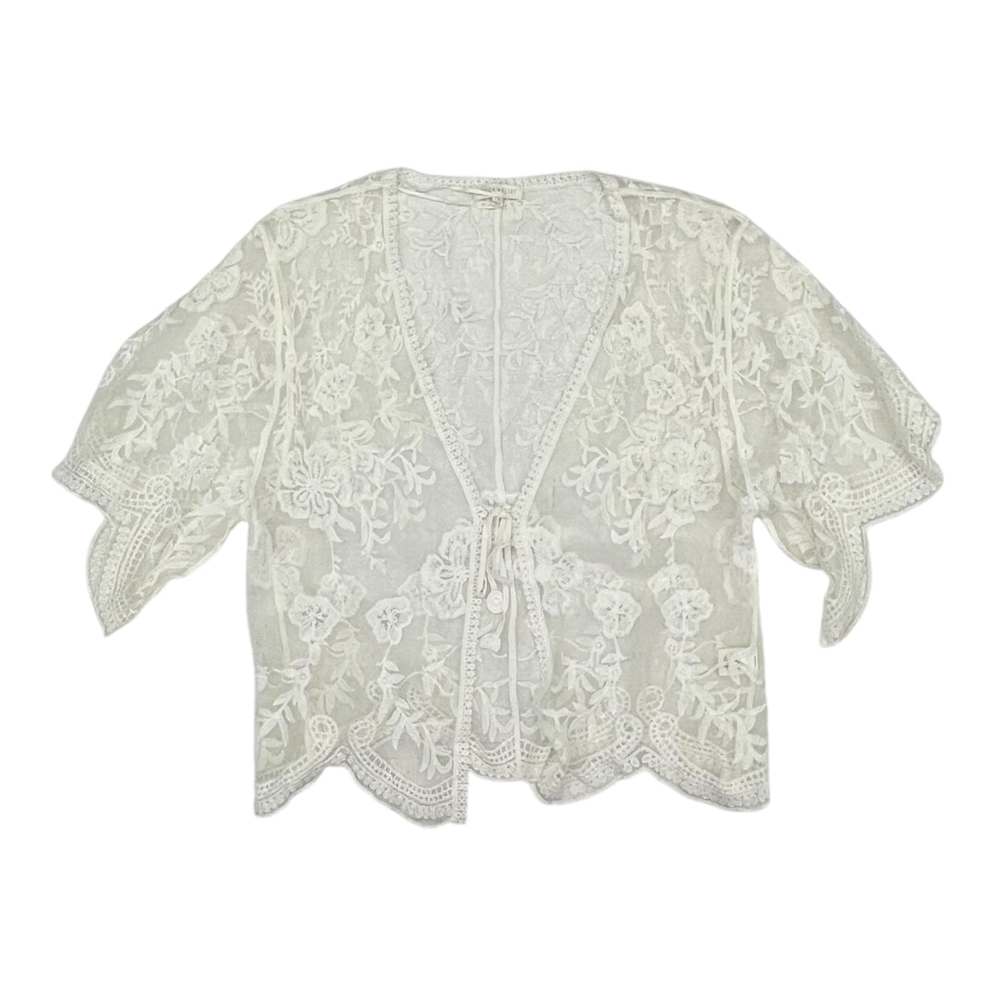 Cardigan By Ultra Flirt In Cream, Size:Osfm