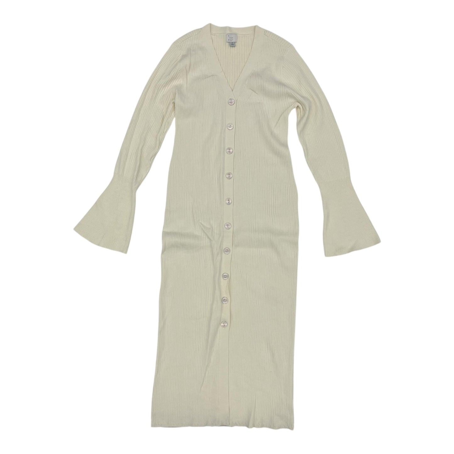 Dress Sweater By A New Day In Cream, Size:M