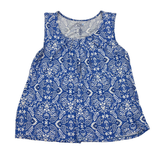 BLUE TOP SLEEVELESS by CROFT AND BARROW Size:L