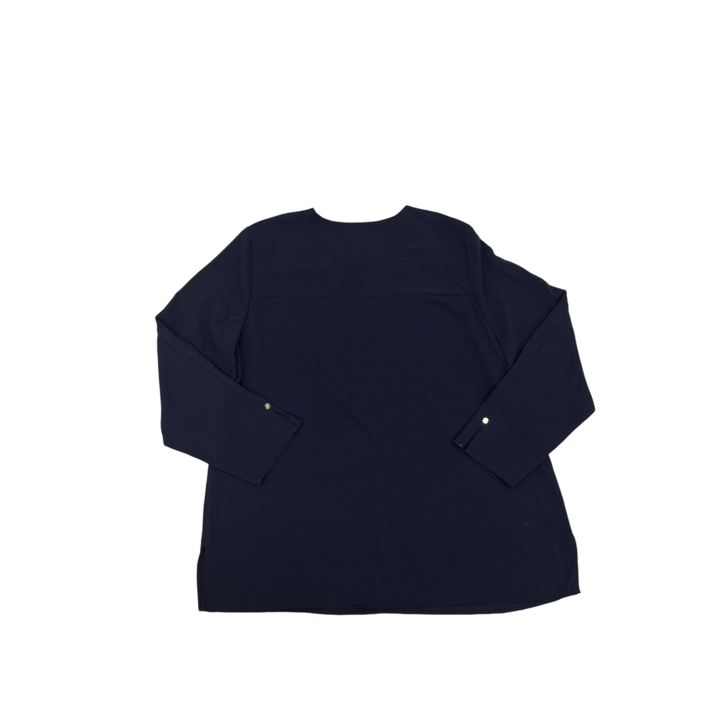 NAVY BLOUSE LS by CHICOS Size:XL