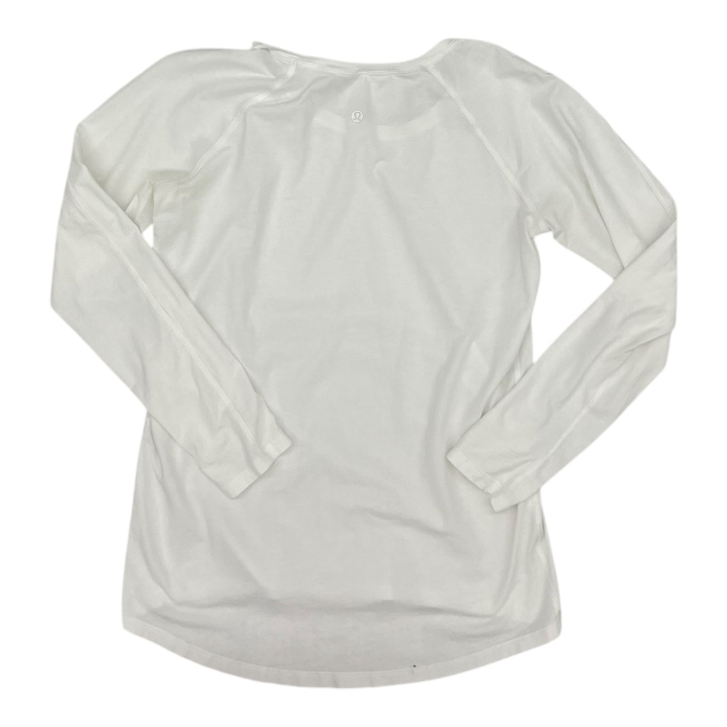 Athletic Top Ls Crewneck By Lululemon In White, Size:Xs