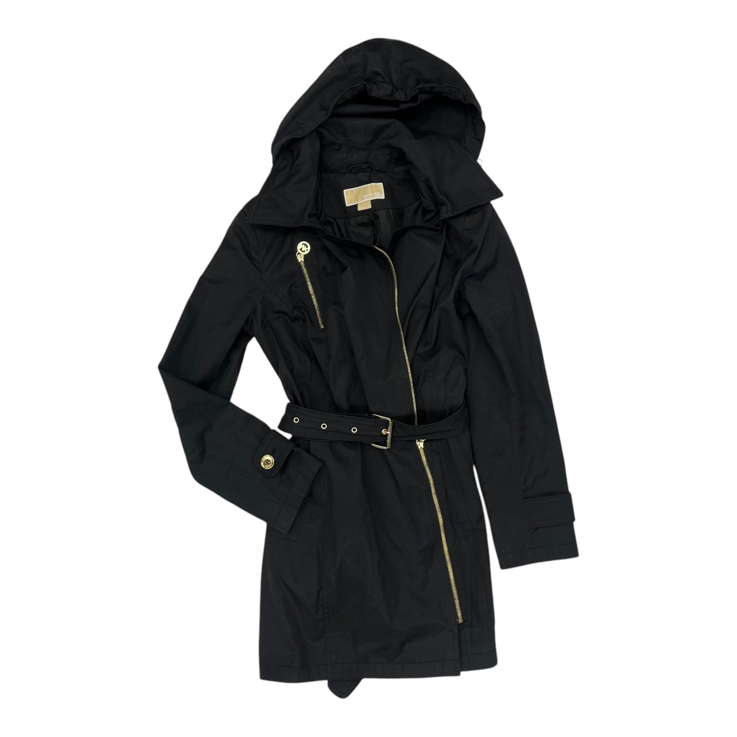 Coat Designer By Michael Kors In Black, Size:S