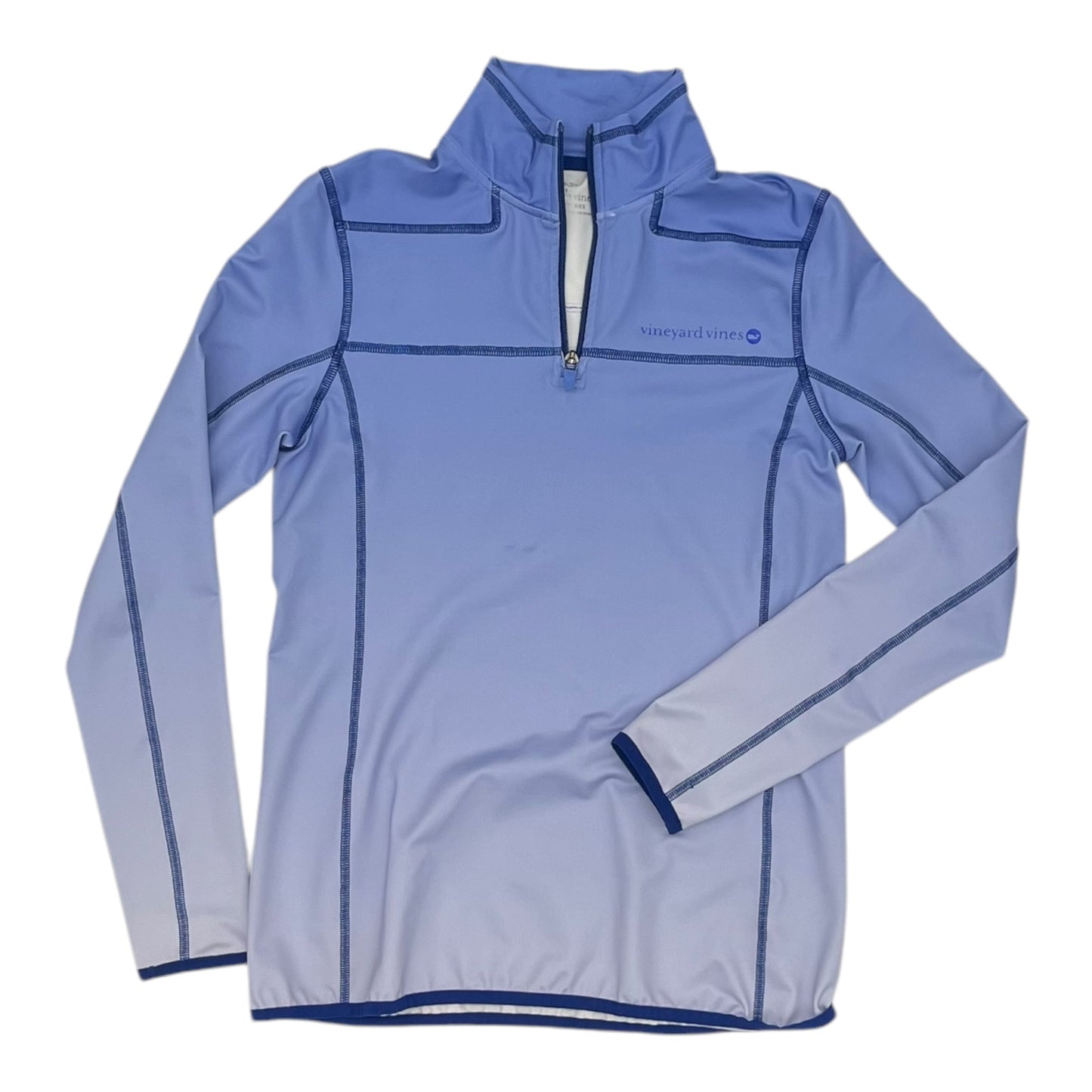 Athletic Top Ls Collar By Vineyard Vines In Blue, Size:Xs