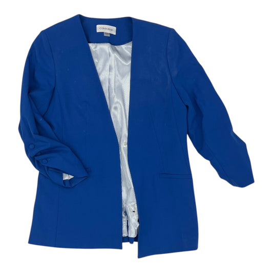 Blazer By Calvin Klein In Blue, Size:8