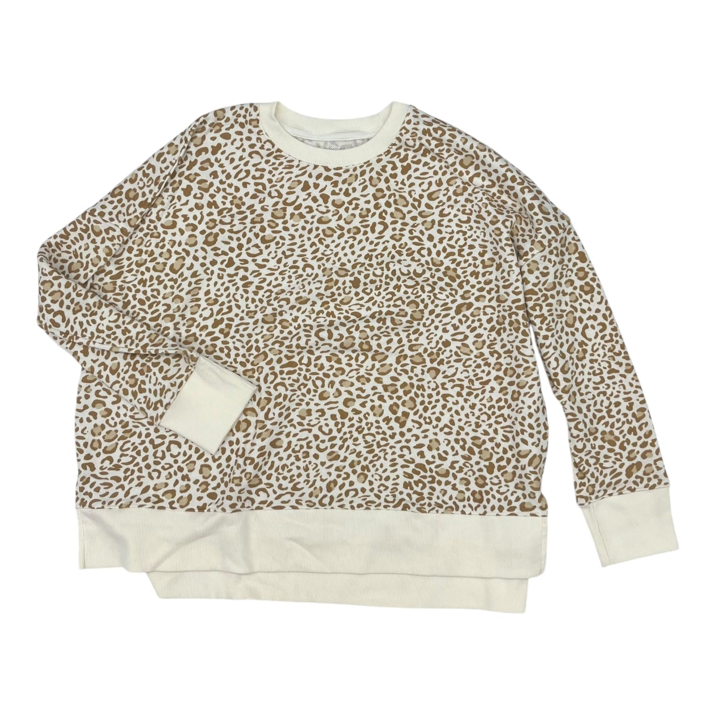Sweatshirt Collar By Time And Tru In Animal Print, Size:Xxl