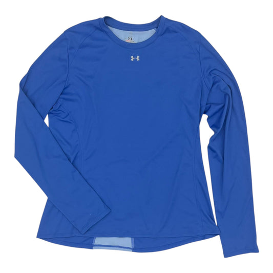 Athletic Top Ls Crewneck By Nike In Blue, Size:L