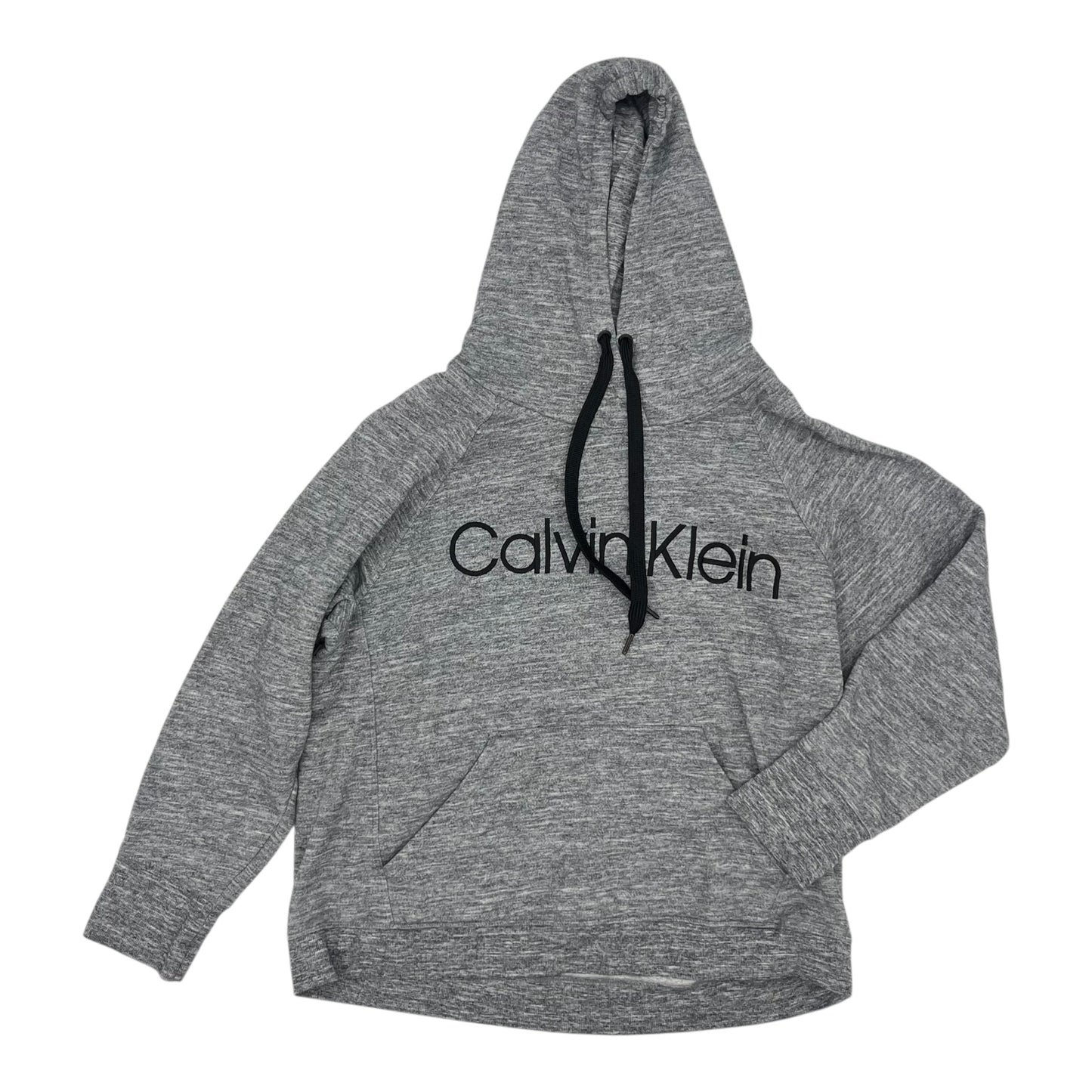Sweatshirt Hoodie By Calvin Klein In Grey, Size:Xl