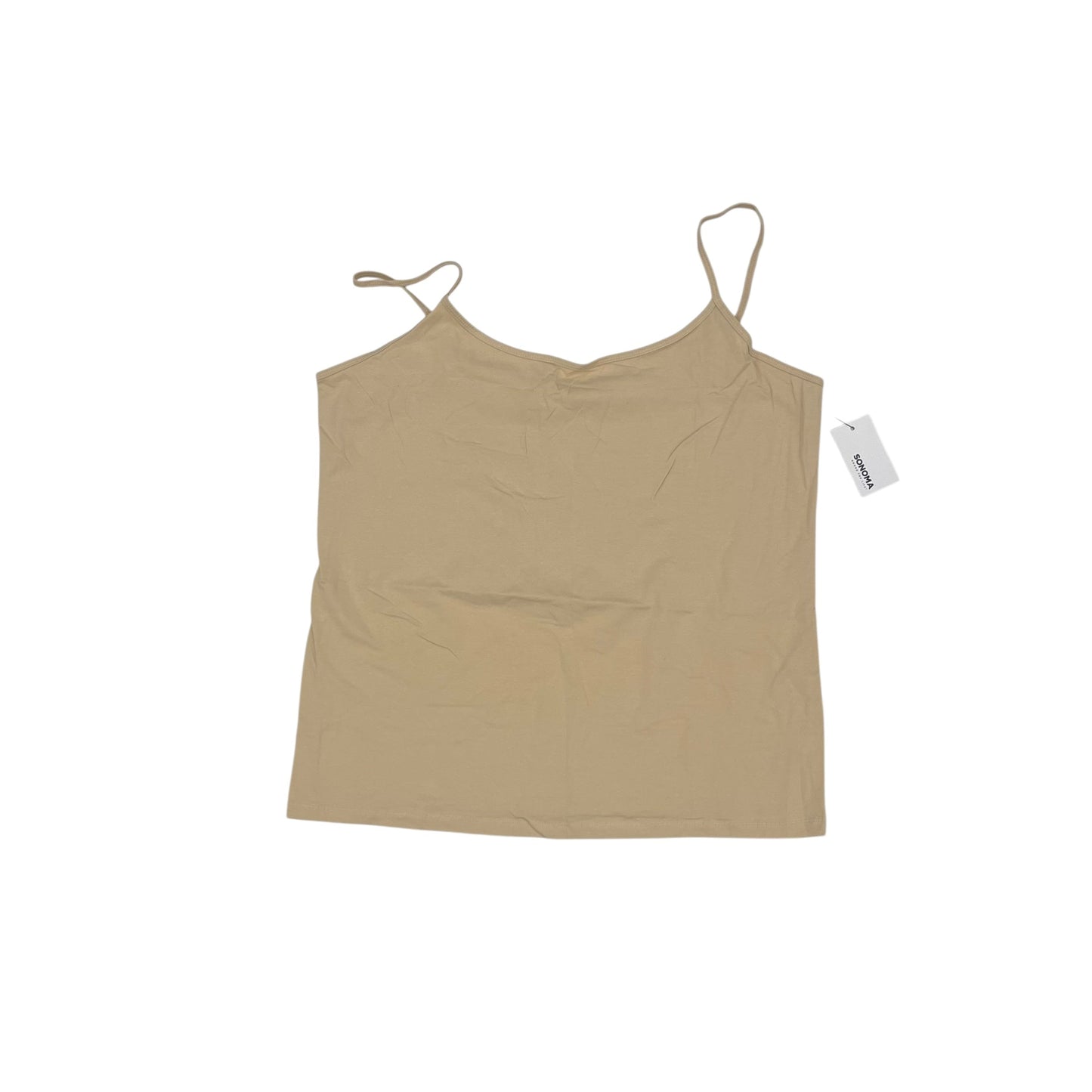 Top Cami By Sonoma In Tan, Size:2X