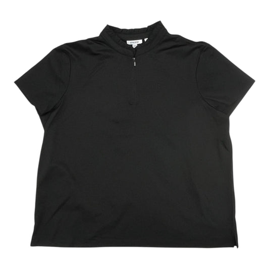 Top Ss By Chicos In Black, Size:Xxl