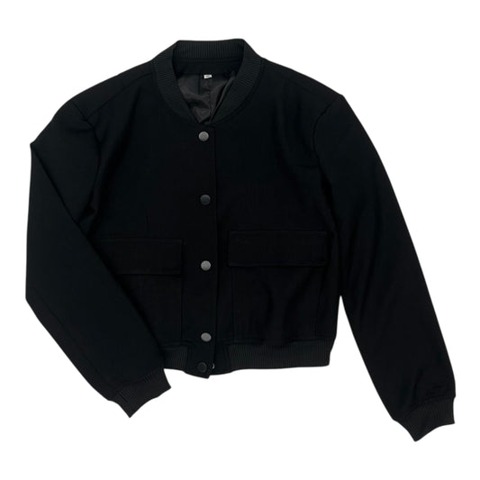 Jacket Moto By Clothes Mentor In Black, Size:Xs