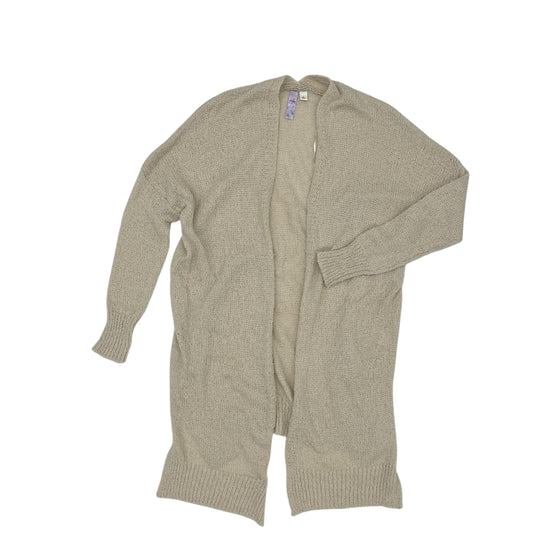 Sweater Cardigan By Alya In Tan, Size:L