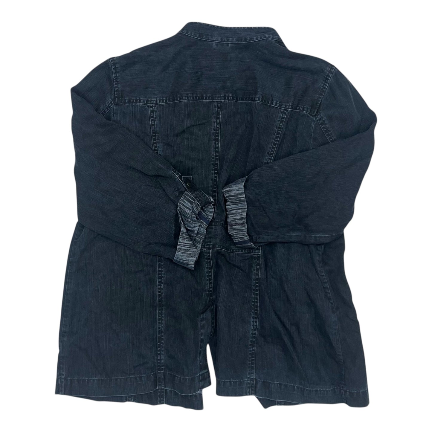 Jacket Shirt By Coldwater Creek In Blue, Size:2X