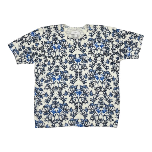 Sweater Ss By Cece In Blue & White, Size:L
