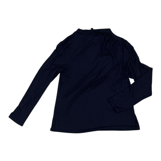 Blouse Ls By Ann Taylor In Blue, Size:L