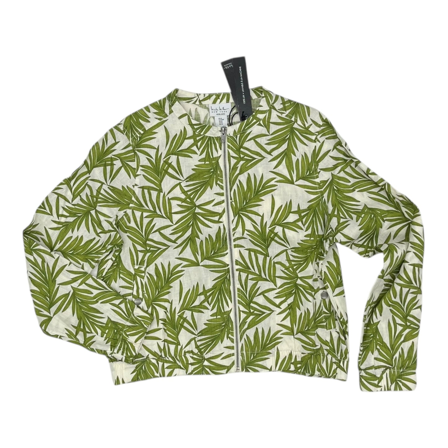 Jacket Other By Nicole By Nicole Miller In Cream & Green, Size:M