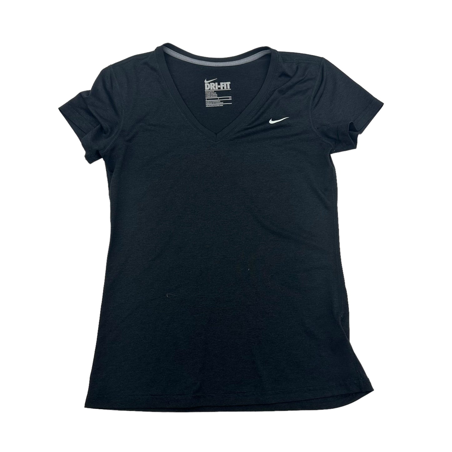 BLACK ATHLETIC TOP SS by NIKE APPAREL, SIZE: S