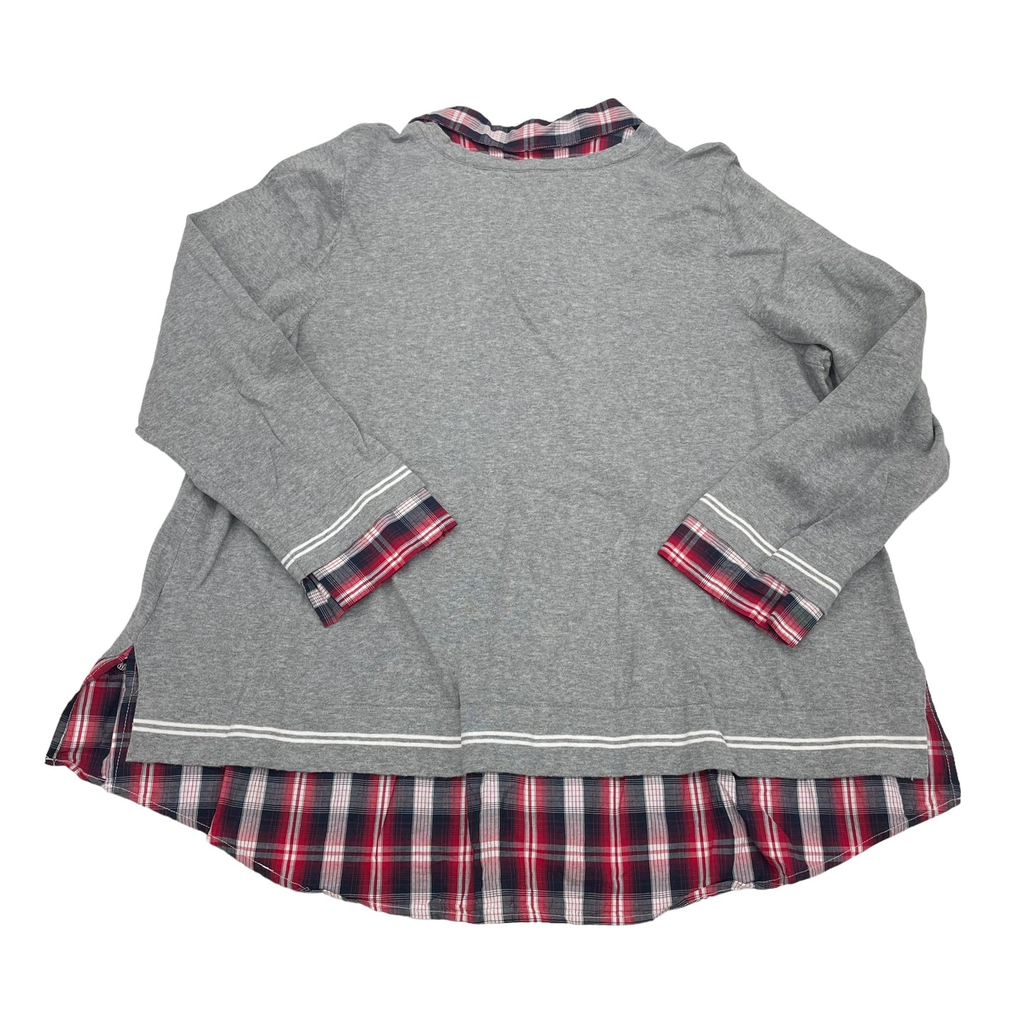 GREY TOP LS by TOMMY HILFIGER Size:1X