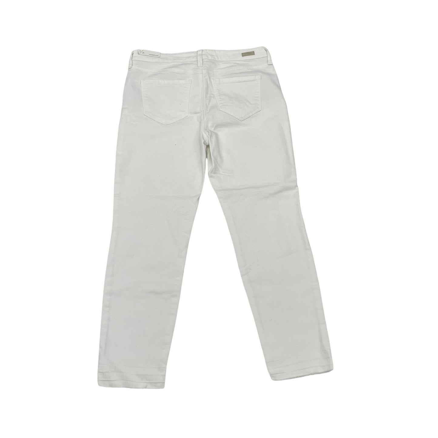 Jeans Skinny By Liverpool In White Denim, Size:6