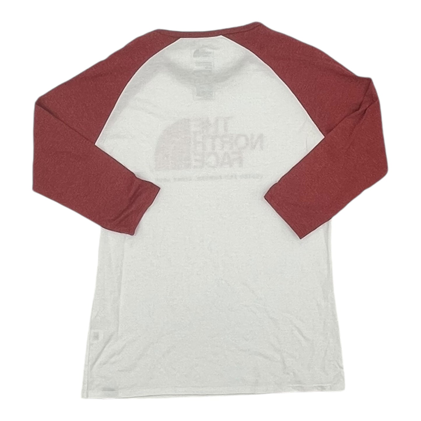 Athletic Top Ls Crewneck By The North Face In Red & White, Size:M