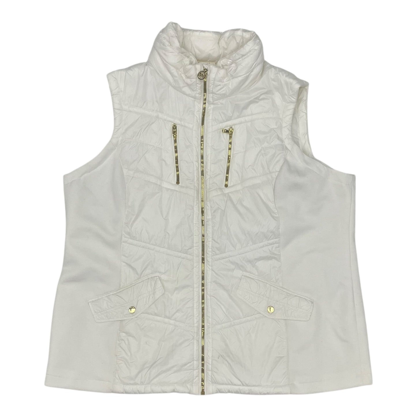 Vest Designer By Michael Kors In Cream, Size:3X