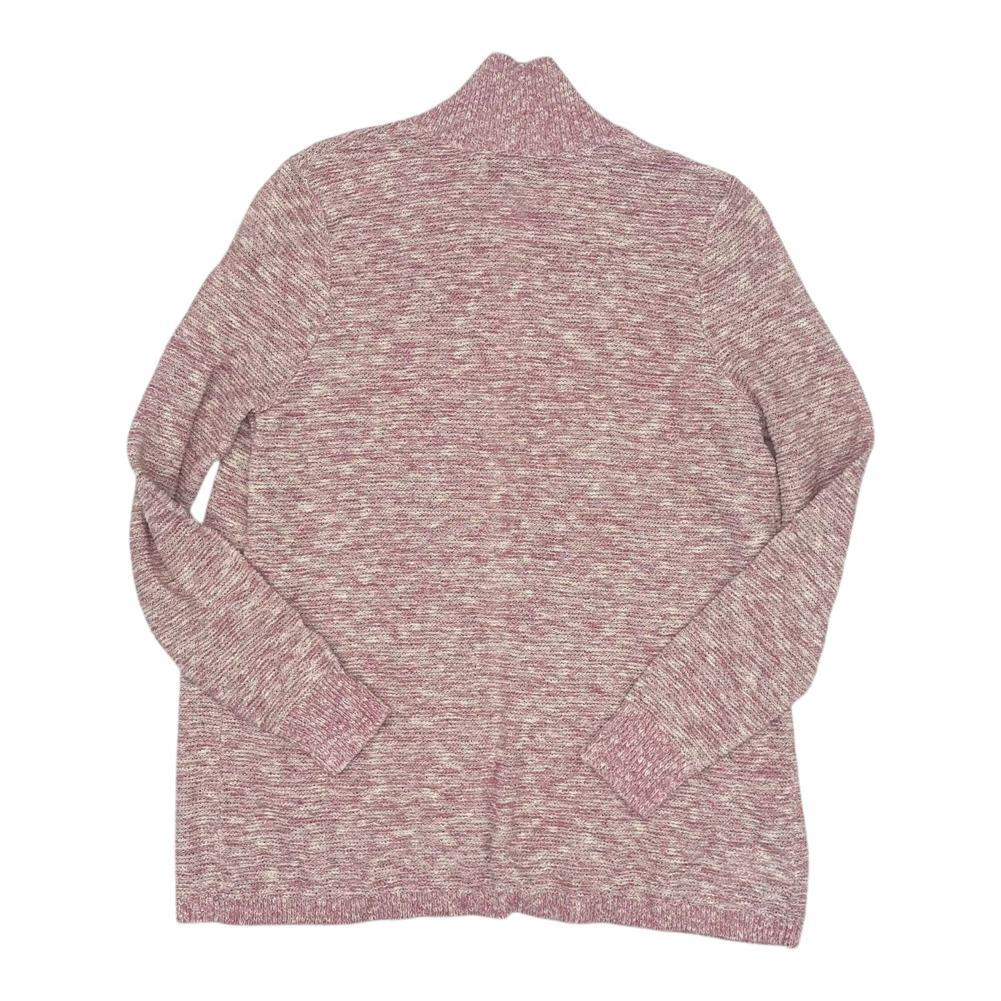 Sweater Cardigan By Loft In Pink, Size:L