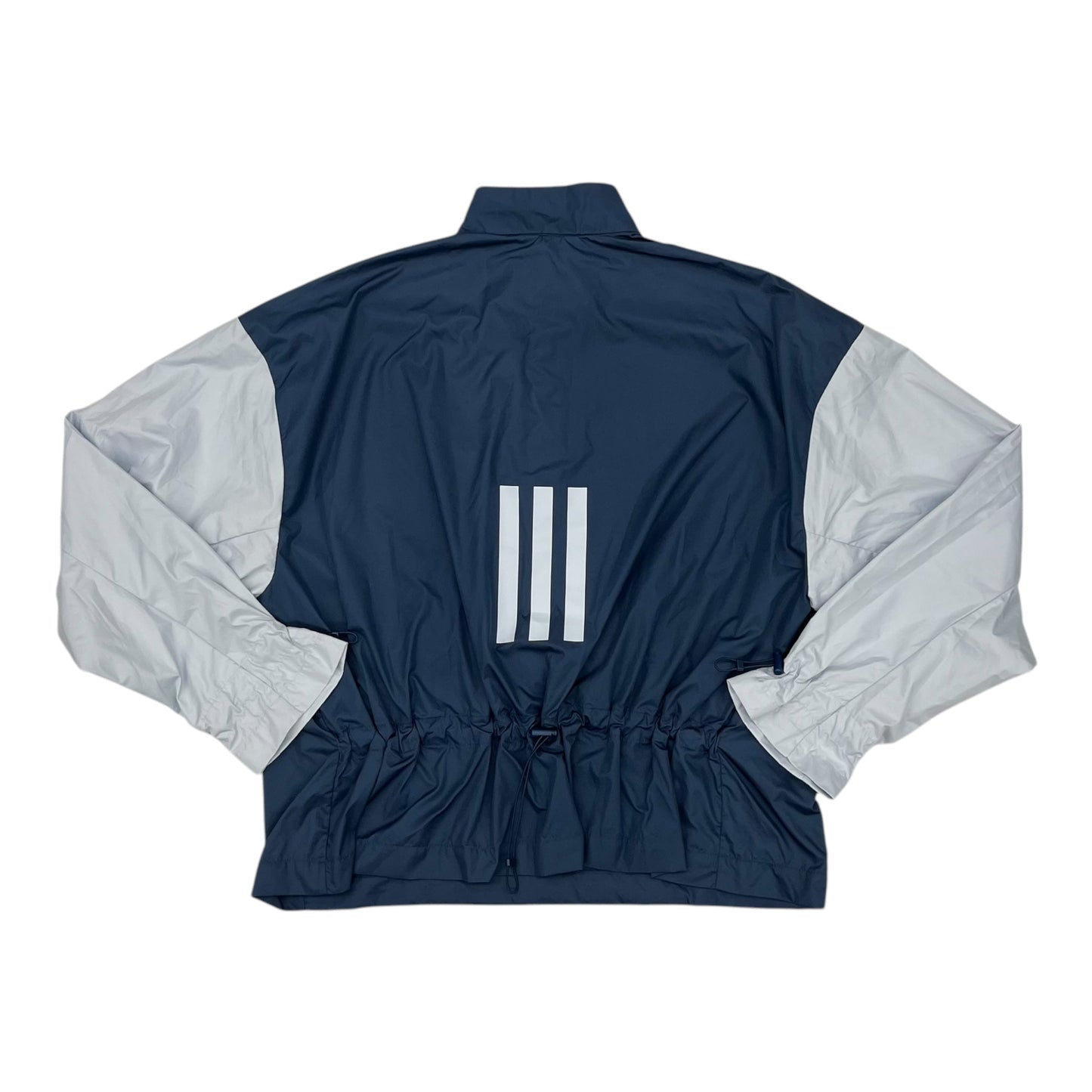 Athletic Jacket By Adidas In Blue, Size:M