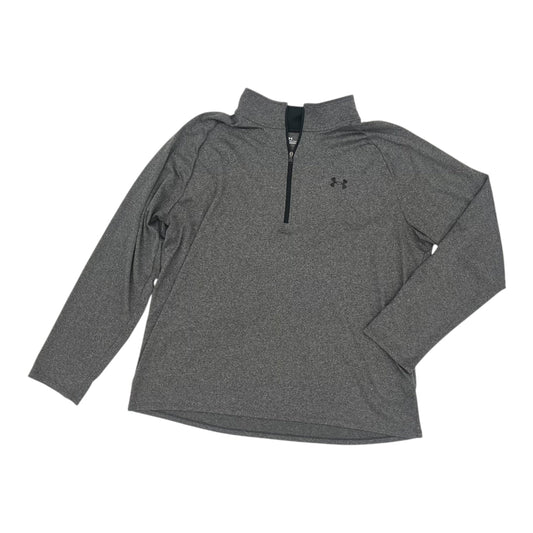 Athletic Top Ls Collar By Under Armour In Grey, Size:Xxl