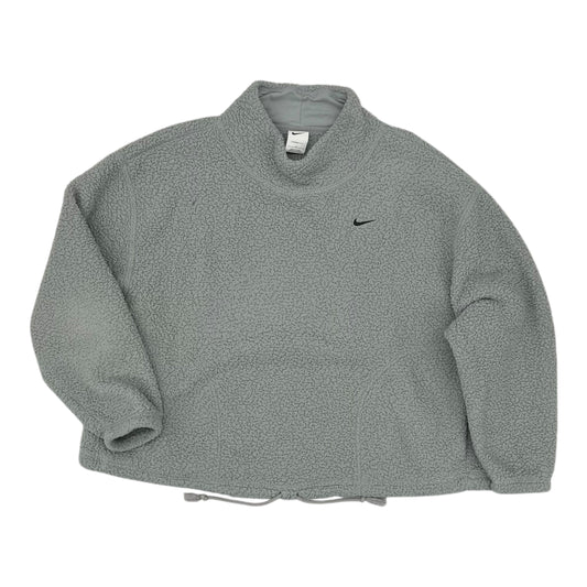 Athletic Sweatshirt Collar By Nike In Green, Size:1X