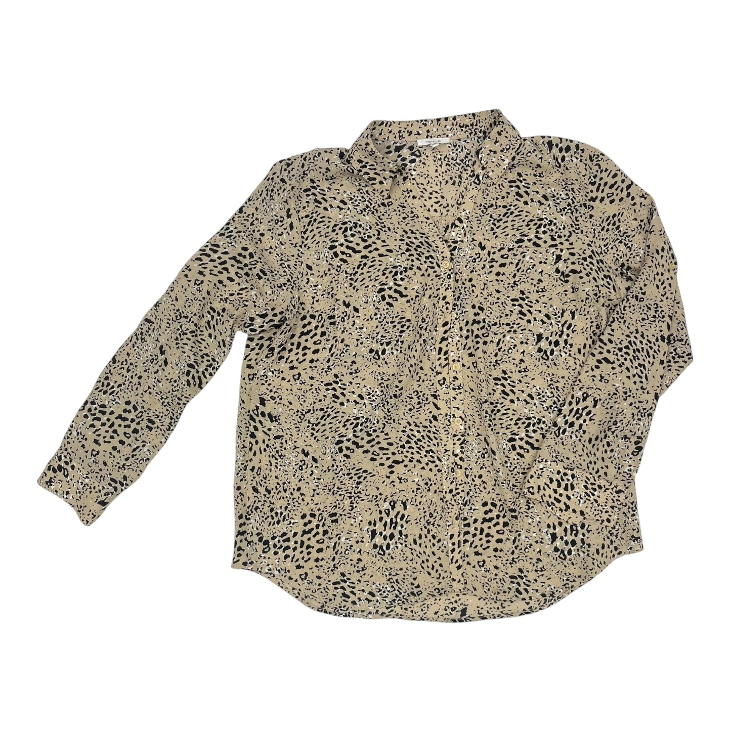 Blouse Ls By Maurices In Leopard Print, Size:Xxl