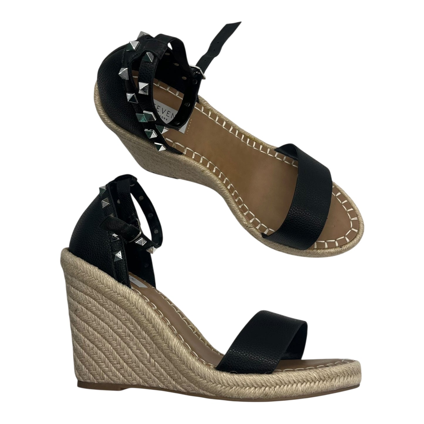 Sandals Heels Wedge By Cmc In Black, Size:11