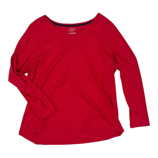 Top Ls Basic By Talbots In Red, Size:2X