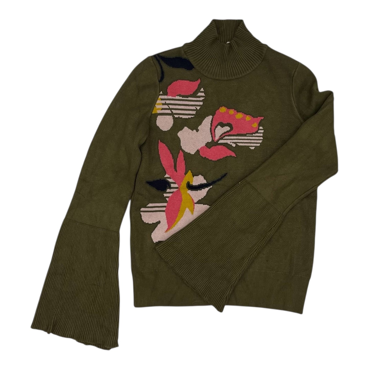 Sweater By Knitted And Knotted In Green, Size:Xs