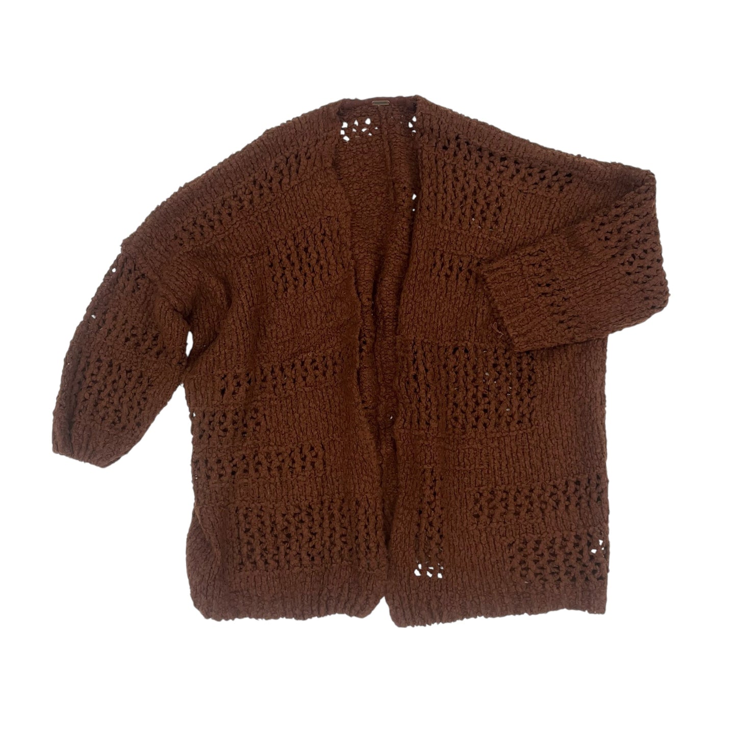 Sweater Cardigan By Free People In Brown, Size:S