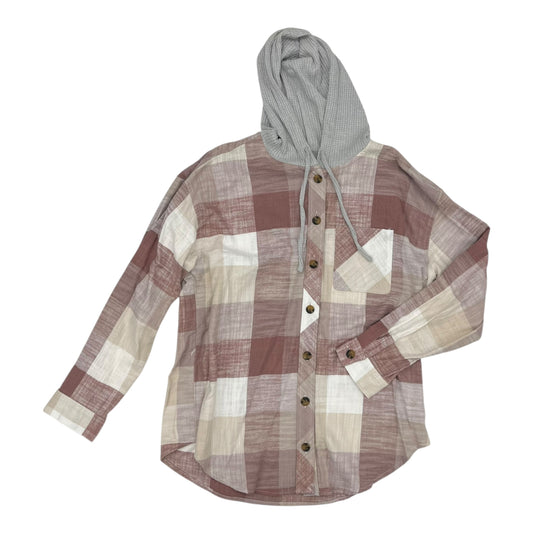 Top Ls By Maurices In Pink & White, Size:L