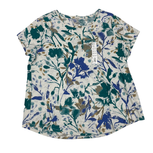 BLUE & GREEN TOP SS by SONOMA Size:2X