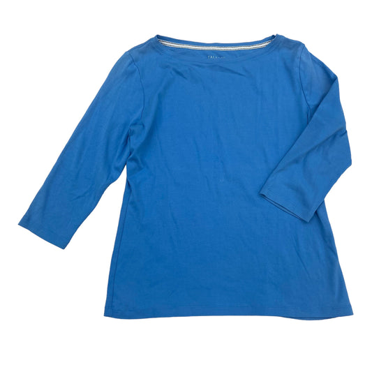 BLUE TOP 3/4 SLEEVE by TALBOTS Size:M