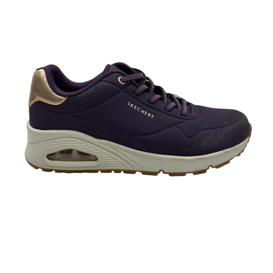 PURPLE SHOES SNEAKERS by SKECHERS Size:7